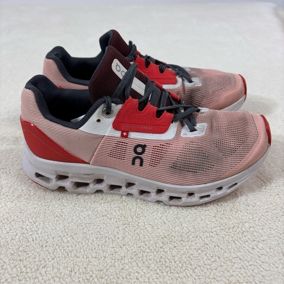 On Running Cloudstratus Women's Running Shoes Rose US Size W 7.5 39.99208 - Picture 3 of 9